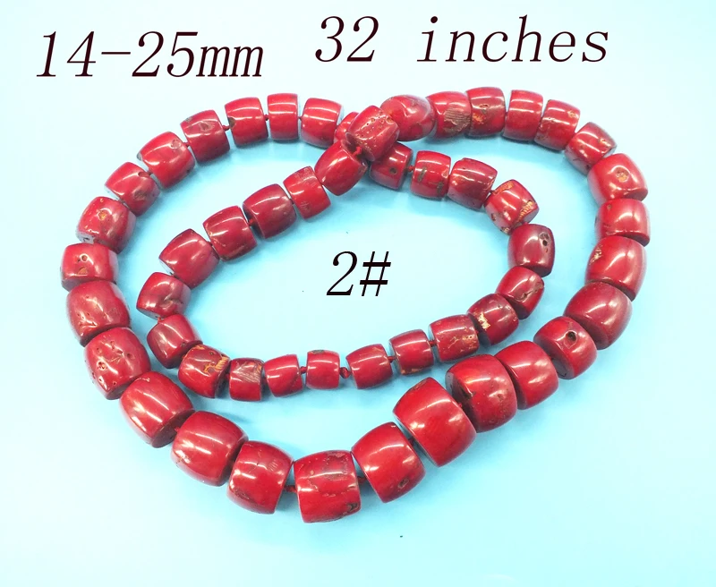 Промо-акция! Классическое коралловое ожерелье, натуральное красное Коралловое ожерелье, африканские мужские свадебные украшения - Окраска металла: 32 inches