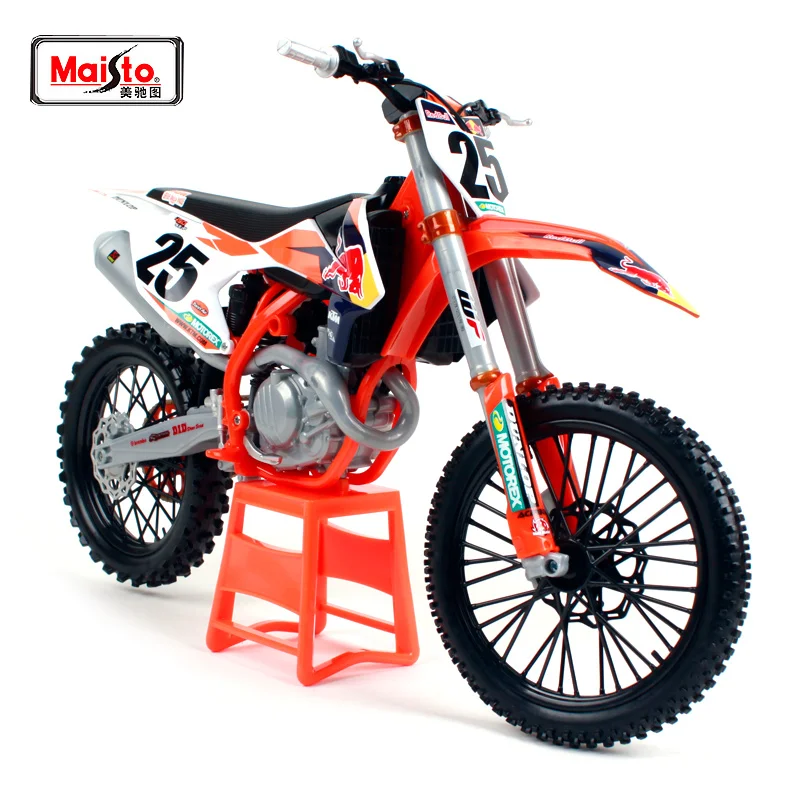 Модель мотоцикла Maisto 1:6 Red Bull KTM 450 SX F NO25 для внедорожника коллекция подарков| |