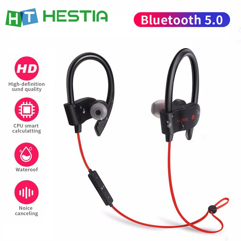 Cater abces Kosten 56S Bluetooth Neckband Earphone Handsfree Headset Earhooks Earbuds with  Song Switch Volume Noise Canceling Sporting Goods|Bluetooth Earphones &  Headphones| - AliExpress