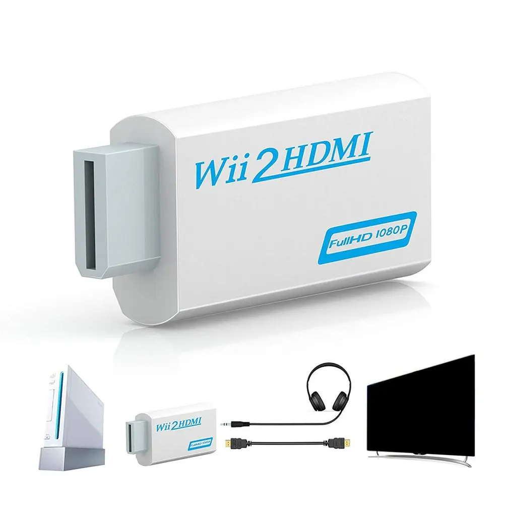 Игровая консоль Wii Hdmi Hd преобразователь с поддержкой HD дисплея 1080P|Инверторы и