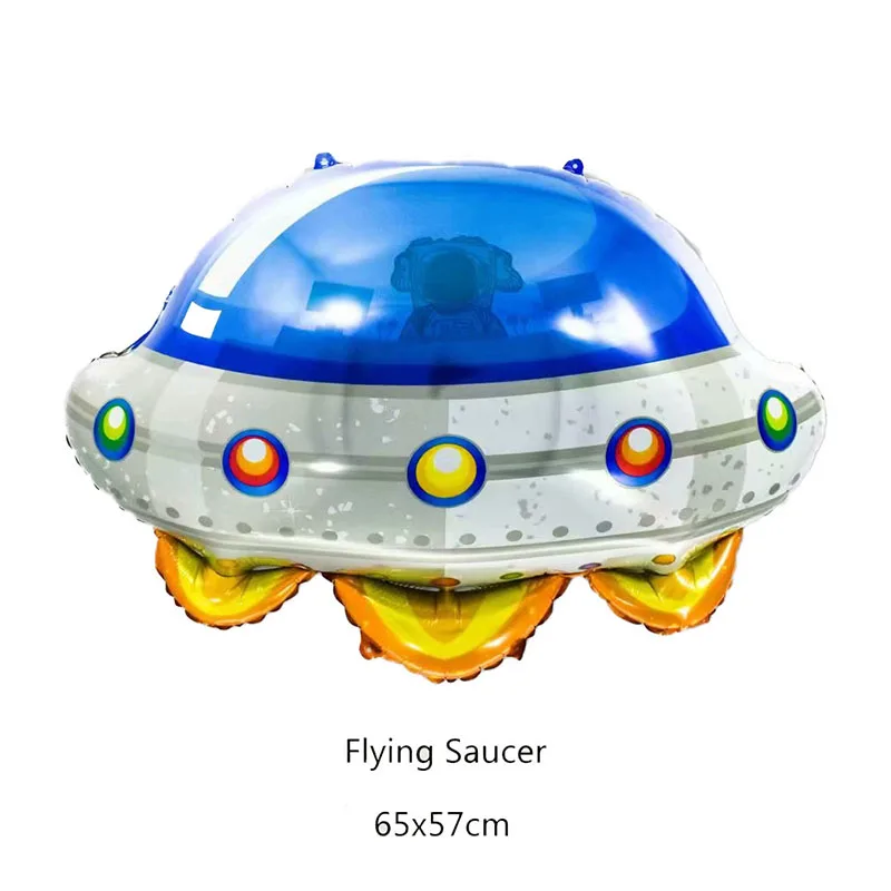 Астронавт космическое пространство вечерние астронавт ракета Корабль воздушный шар из фольги Галактическая система тема вечерние украшения для мальчиков день рождения детей - Цвет: flying saucer