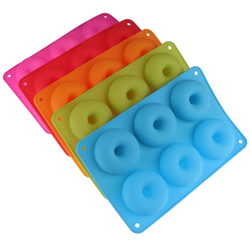 DIY Doughnut Cake Silicone Bakeware Moulds Donut Baking Pan Handmade Set and Decorating Tools | Дом и сад