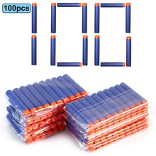 100 Uds. Dardos para Nerf cabeza suave Universal de succión 7,2 cm dardos recarga balas de pistolas de juguete para Nerf serie Blasters regalo juguetes para chico(China)