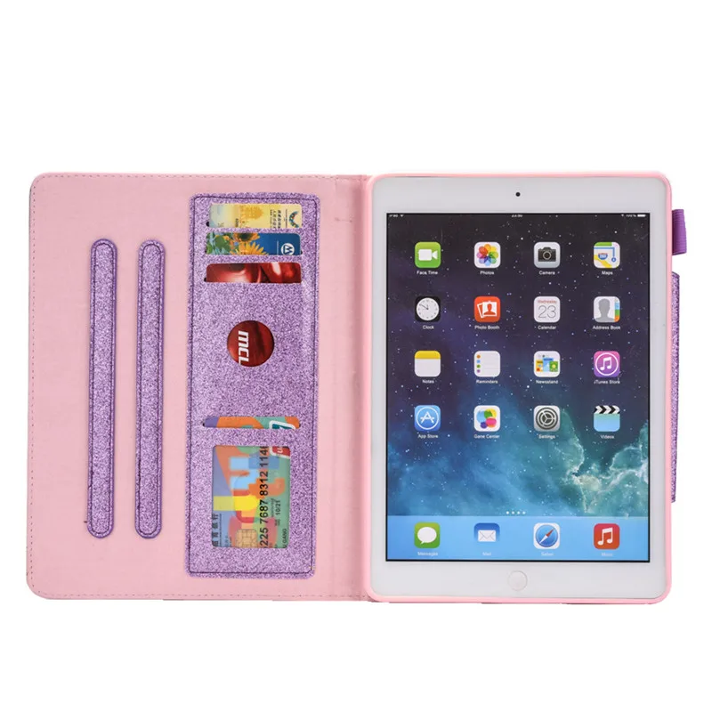 Чехол для iPad 10 2 2019 блестящий чехол смарт планшета 7 го поколения с отделениями