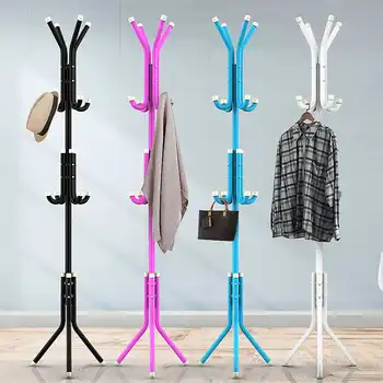 

Tree Style Coat Rack Hook Clothes Hanger Tree Shaped Metal Steel Tube Coat Hanger With 12 Hooks