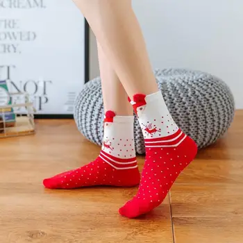 

Christmas Socks Flexible Perspiration Variety Of Styles Cotton Socks Medium Stockings Winter Antiseptic Winter Women Socks Soft