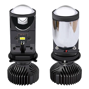 

1 Pair H4 60W 8000LM 6000K Motorcycle Car Headlight Bulbs LED head light lamp Lens Headlamp