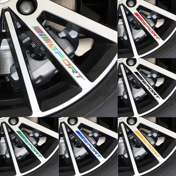 

4pcs Car Rims Wheel Hub Stickers DIY reflective decorative stickers for Tesla MODEL S ROADSTER MODEL X car styling Accessories