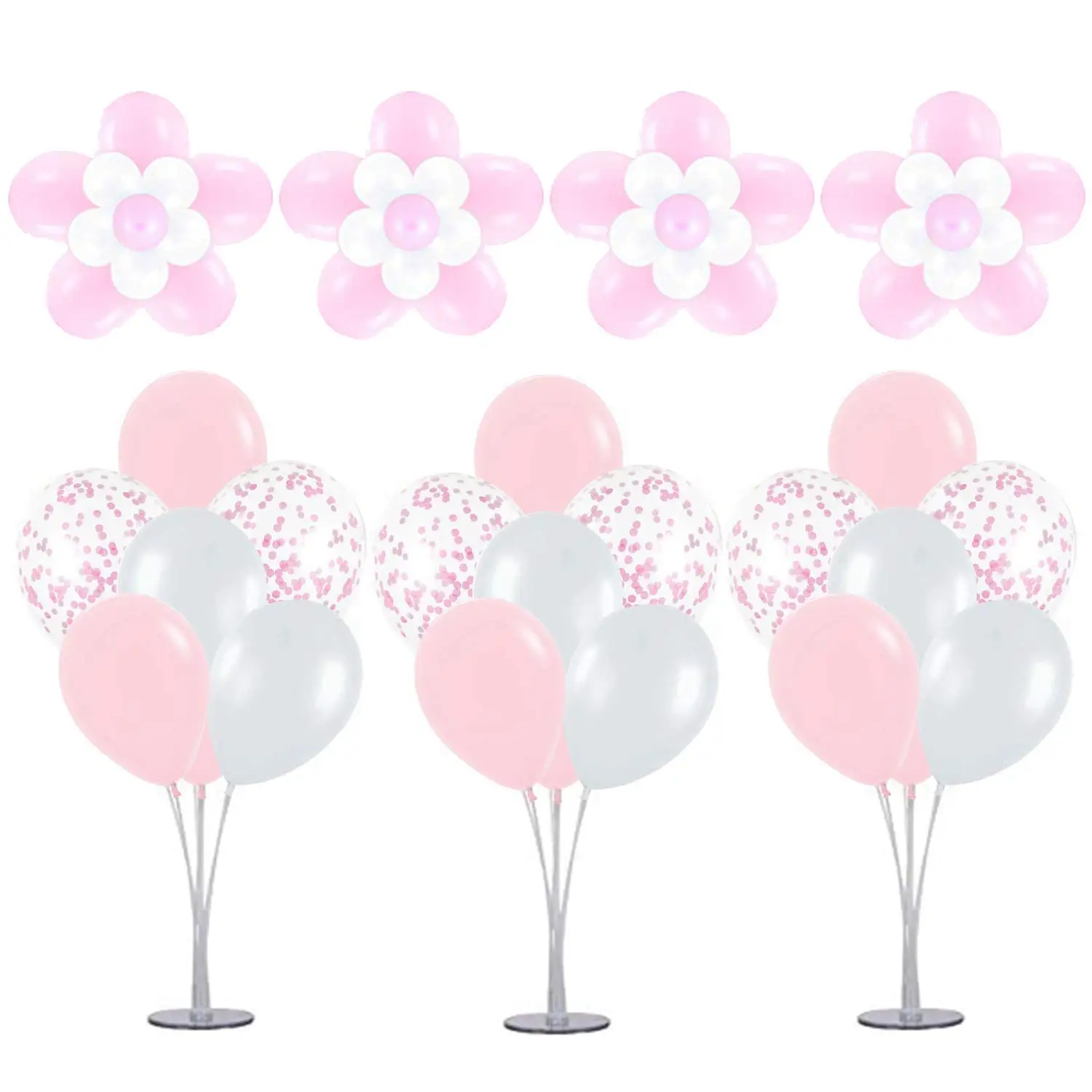 Birthday Balloon Column Kit Plastic Balloon Arch Stand With Base And Pole For Birthday Party Latex Balloons Holder Wedding