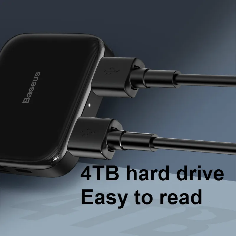 4 в 1 USB 2,0 концентратор разветвитель полный хранения портативный ноутбук ТБ мобильный жесткий диск компьютер расширитель адаптер для ПК