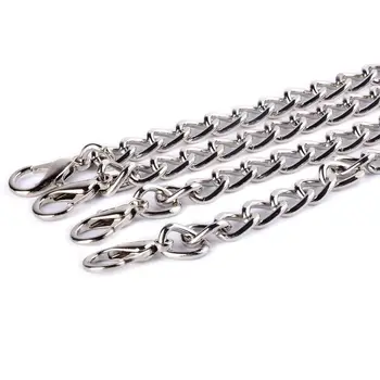 

120cm Metal Chain for Shoulder Bags Handbag Hardware with 2 Buckles Strap DIY