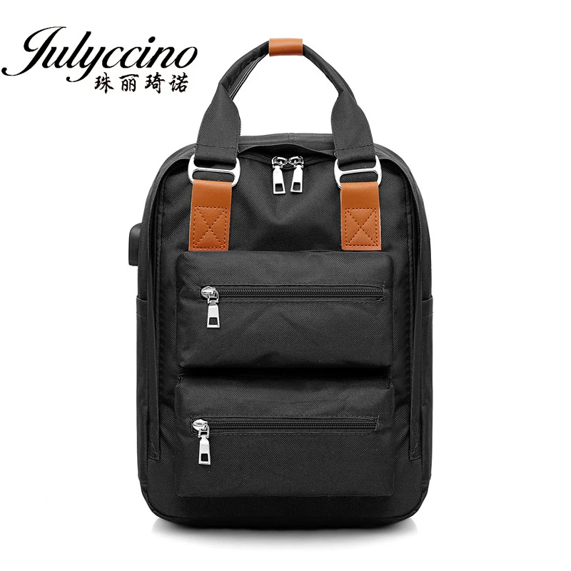 Новый рюкзак JULYCCINO с USB зарядкой для женщин дорожные сумки несколькими карманами