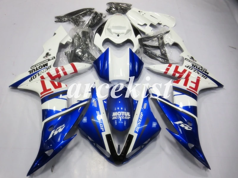 ABS литья под давлением мотоцикл обтекатели комплект подходит для YAMAHA YZF-R1 2004 2005 2006 R1 04 05 06 Кузов Набор Синий Красный Белый