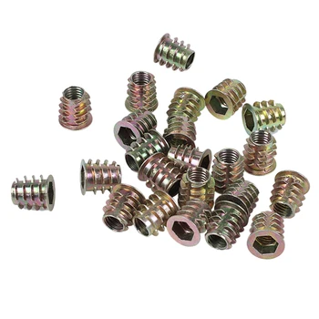 

M8x 15mm hexagon socket screw in threaded insert nut 20PCS for wood