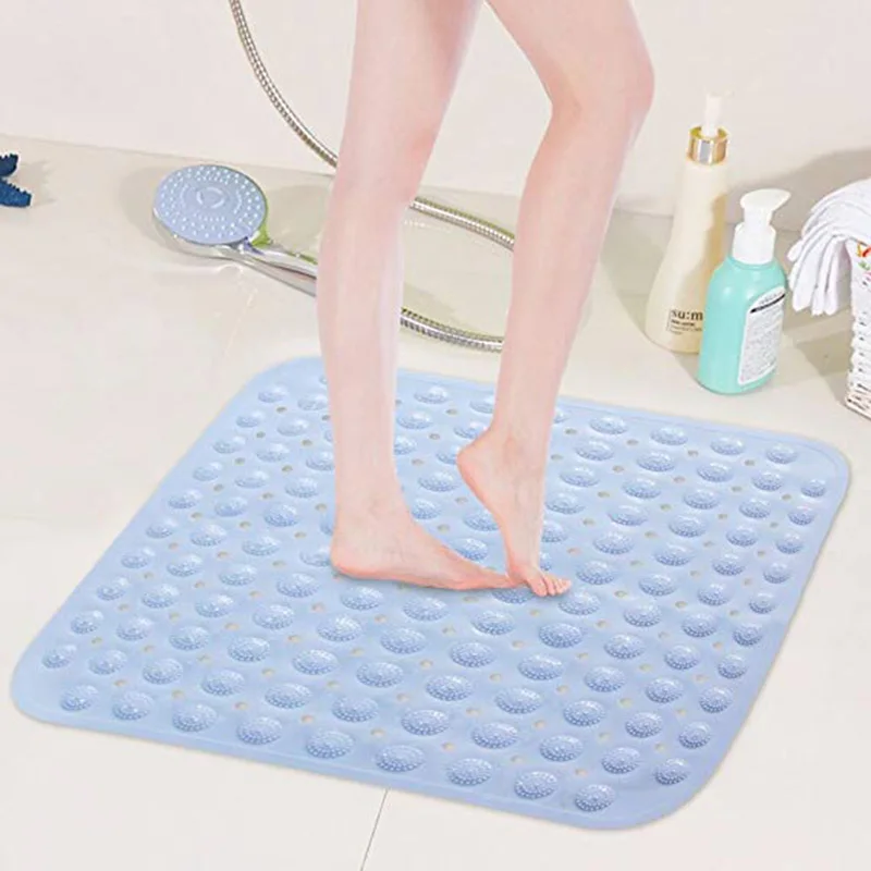 

Shower Mat Non-Slip Bath Shower Pad Home Floor Mats Door Pads Anti Skid Rubber Bath Mat With Massage Ball Bathroom Accessories