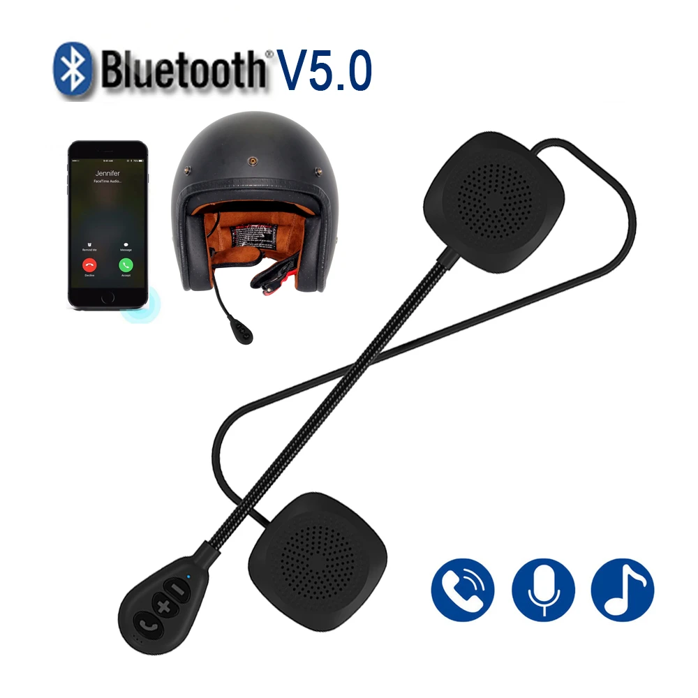 オートバイのヘルメット用のbluetooth 5 0ワイヤレスヘッドセット ハンズフリー 電話 ステレオ 防水干渉防止 ヘルメットヘッドセット Aliexpress