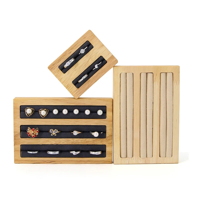 Cufflinks Wooden Storage Box  Jewelry Box Velvet Inserts - Jewelry  Packaging & Display - Aliexpress