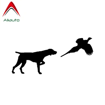 

Aliauto Hunt Car Sticker German Shorthair Pointer Pheasant Automobiles Accessories PVC Decal for Opel Passat Ford Focus,15cm*7cm