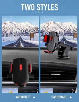 

Universal Car Mobile Phone Holder Suction Cup Windshield Dashboard Gravity slot Long Rod Telescopic Models Stand Air Vent