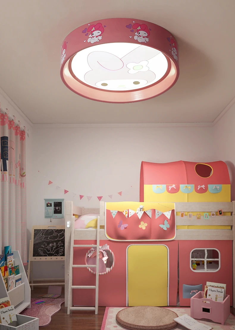 Metty bunny Круглый потолочный светильник, милый светодиодный потолочный светильник для спальни или гостиной, лампа для детей, 6 картин на выбор - Цвет корпуса: Metty bunny