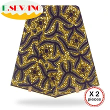 Анкара африканская вощеная ткань принтом 12 ярдов хлопок настоящий голландский воск Гана нигерийский стиль для шитья африканские платья одежда 10