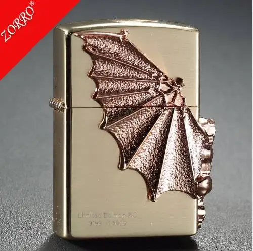 ZORRO старинная Зажигалка Мини для сигарет керосин бензин масло бензин Многоразового кремень высокое качество