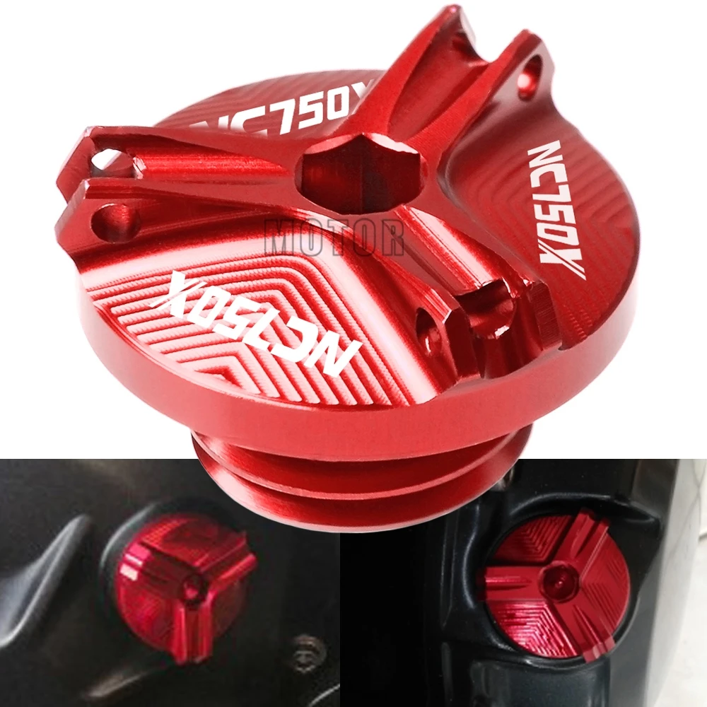 

For Honda NC750X 2014-2015 NC750 NC 750 X 750X CNC Aluminum Motorcycle Motorbike Oil Filler Cap Plug Engine Oil Fill Cup Cover