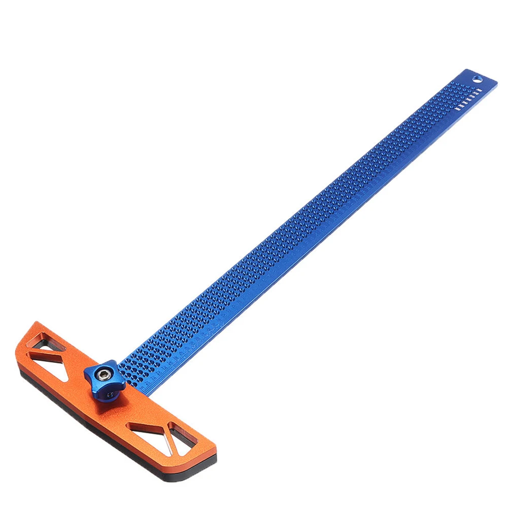 

300mm 400mm Adjustable Angle Scriber Crossed Marking Carpenter Measuring Tool Home T Type Hole Positioning Ruler Wood Working