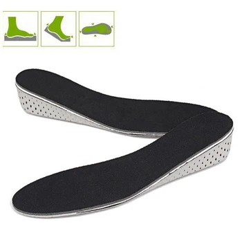 

Men Women Pads Soft Heel Lifting Adults Massage Inserts Memory Foam Height Increase Invisible Shoes Breathable Foot Insole