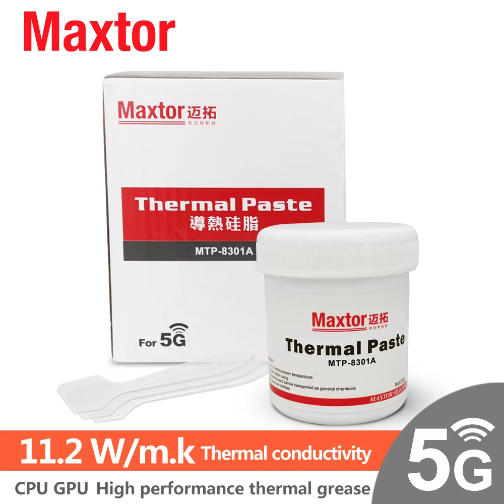 Maxtor Thermal Paste 11.2W/m-k 8301A PC CPU GPU PS4 Computer 5G MCU Equipment Cooler fan thermal heatsink grease