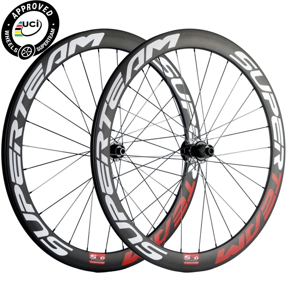 Superteam Road дисковый тормоз колесная пара 50 мм колеса из углеродного волокна QR/AXLE THRU