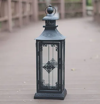 

Creative Candle Holders European Glass Candlestick Lantern Candle Holder Metal Weeding Decoration Weddings Home Decor 50X192