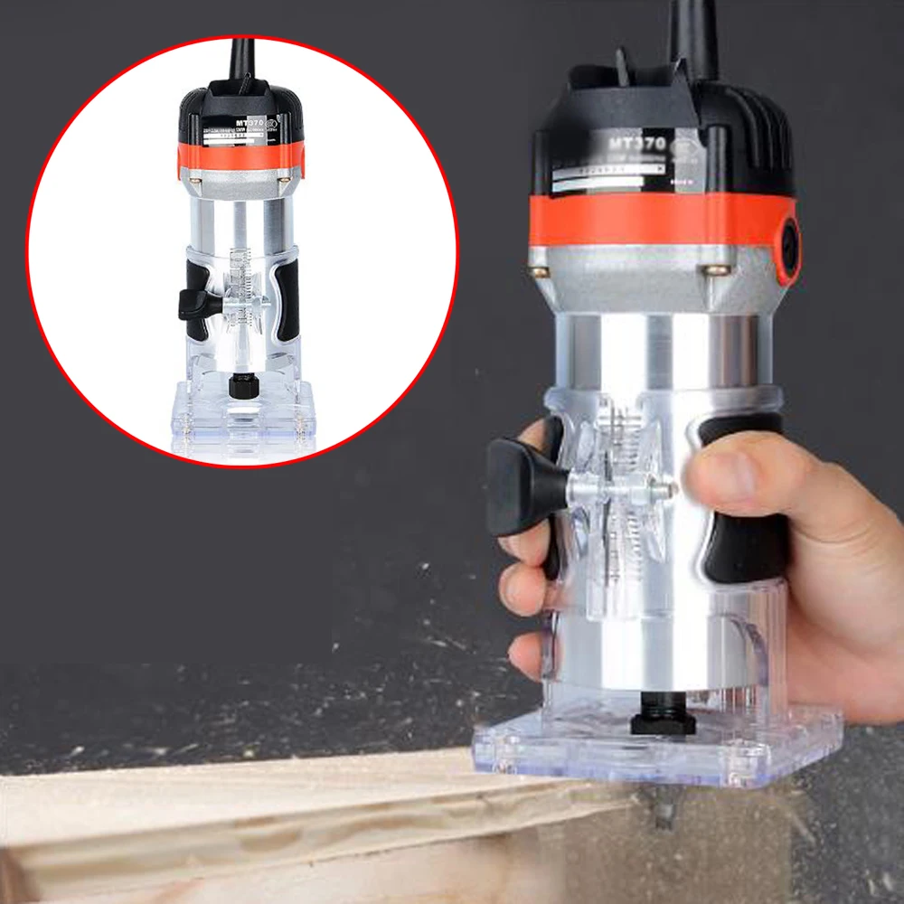 

530W Electric Hand Trimmer Laminate Woodworking Wood Trim Router Power Tool