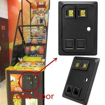 

Arcade or Pinball Game Machine Two Entry Coin Door Wells Gardner Style Coins Door Gate with Mech Coin Operated