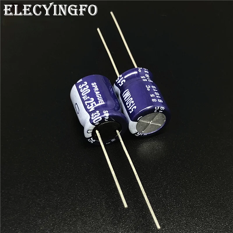 5 шт./50 шт. 330 мкФ 25V330uf стетоскоп спрэга 515D серии 10x12 мм 25V330uF высокое качество аудио
