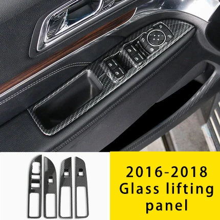 Glass lifting panel Для Ford Explorer- стекло из углеродного волокна подъемное Панельное Литье отделка 4 шт - Цвет: Glass lifting panel
