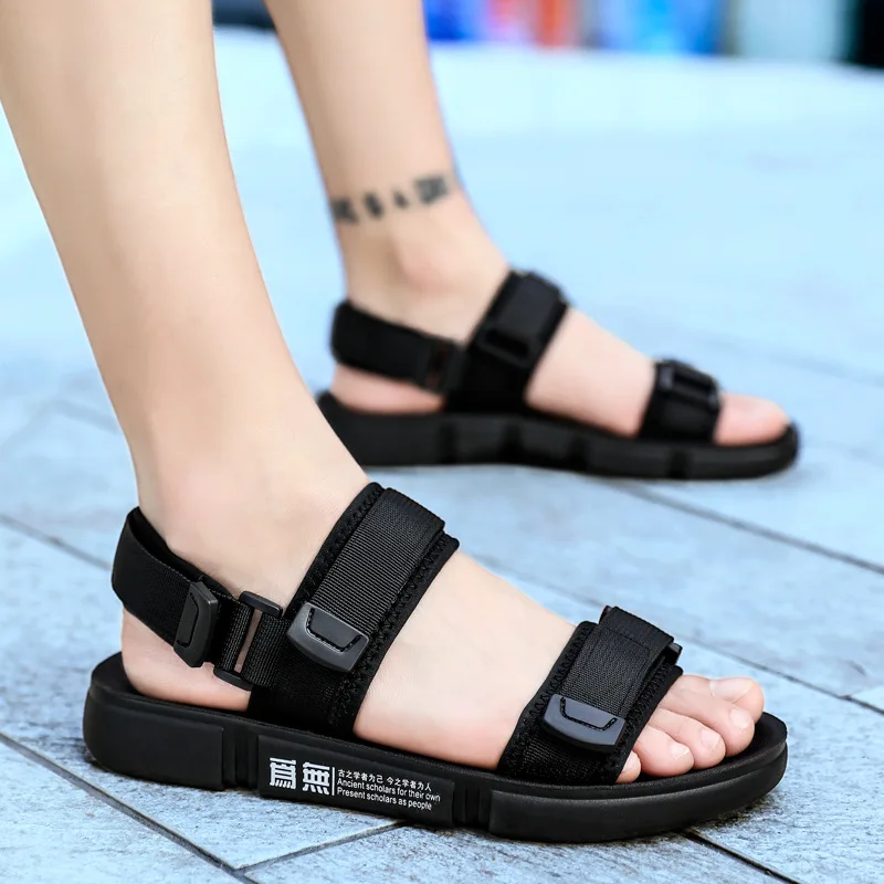 

2019 Summer New Style Sports Sandals Men Korean-style Trend Sandals Students Peep-Toe Casual Street Snap Sandals