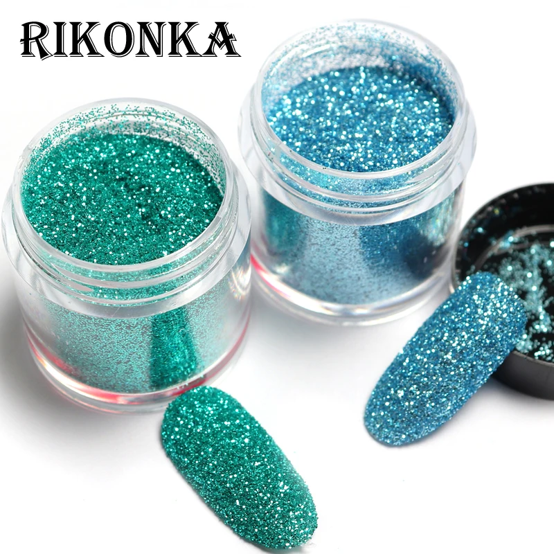 

10ML Gradient Shiny Nail Art Glitter Powder Rose Gold Flakes Sparkly Dust DIY Chrome Pigment Polish Manicure Decorations