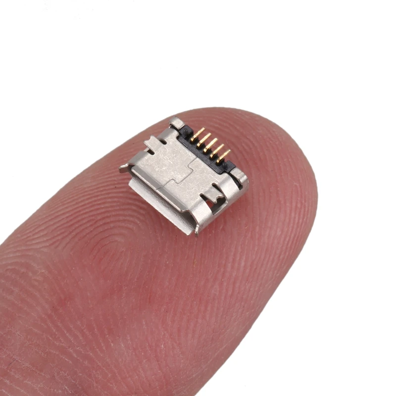 10 штук Micro USB Тип B Женский 180 класс 5 контактный поверхностный монтаж SMD сварочный разъем