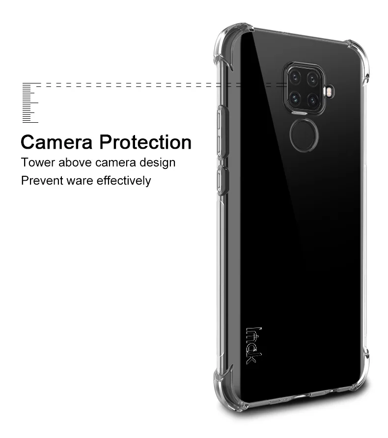 IMAK Чехол с "воздушной подушкой" для huawei mate 30 Pro Lite Ударопрочный Мягкий ТПУ Силиконовые прозрачные чехлы
