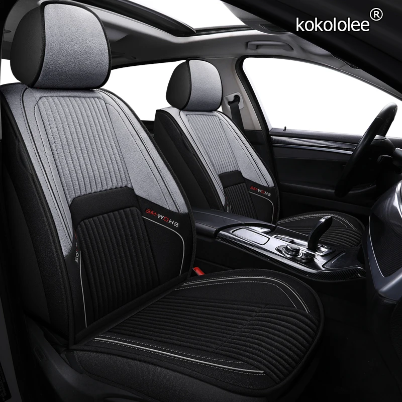kokololee flax car seat covers For Hyundai IX35 IX25 Sonata Santafe Tucson ELANTRA Accent i20 i30 i40 automobiles accessories