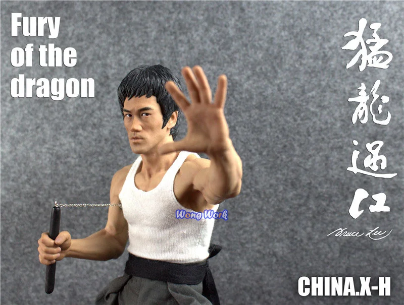 Wong Work CHINA.X-H 1/6 Брюс Ли 78-летие яростный дракон Кунг-фу Мастер Статуэтка коллекция ограниченная