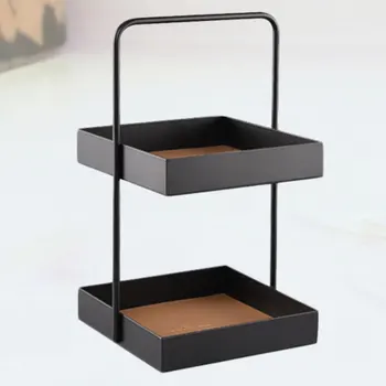 

1 Pc Double Layers Container Desktop Organizer Storage Case for Students