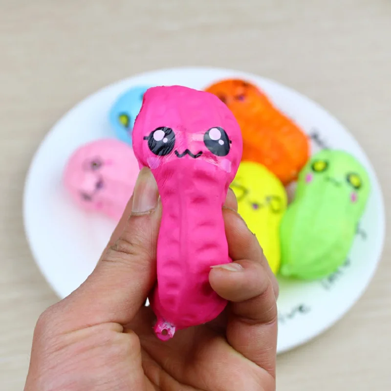 Mskwee детские игрушки Лидер продаж Kawaii Peanut мягкие игрушки для снятия стресса PU мягкая слизи Squishy