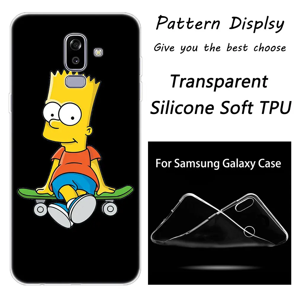 Мягкий силиконовый чехол для телефона The Simpsons для samsung Galaxy J8 J6 J4 J2 Pro Core J6 J7 Prime J3 J5 ЕС J4 плюс Чехол - Цвет: 002