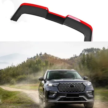 

Unpainted Black and Red Rear Trunk Spoiler Wing Imitation carbon fiber Fit for 2020 2021 Ford Explorer