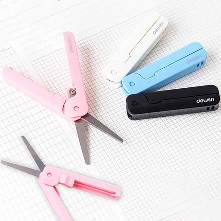 Portable Stainless Steel Scissors Home Office Tool Student Scrapbook Handwork