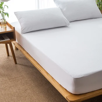 

Waterproof Mattress Pad Top Hypoallergenic Mattress Protector Against Dust Mites Bacteria Fitted Sheet Mattress Topper