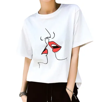 

GONTHWID New Fashion Hip Hop T Shirt Men Women Harajuku T-Shirts Letter Print Tees Tops Short Sleeve Round Neck