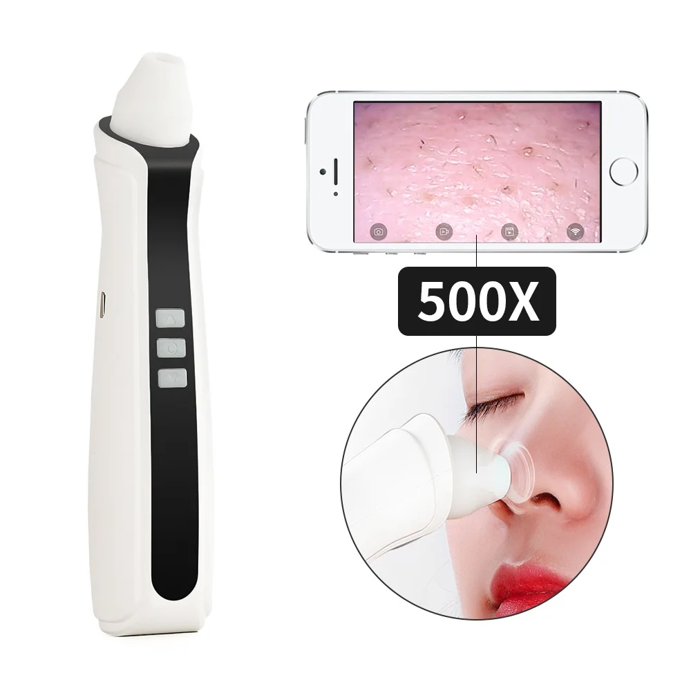 Good Value Blackhead-Remover Camera Microscope Facial-Pores WIFI Mega-Pixel Rechargeable Vacuum-Suction-5 ZemerxEW3